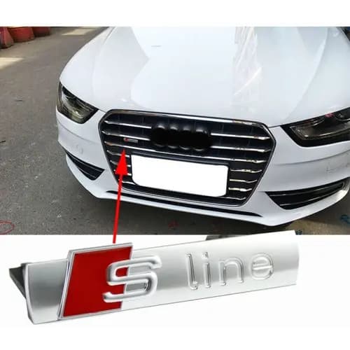 Acessorios Audi S Line Grade A1 A3 A4 A5 S3 Q3 Q5 Q7 Emblema
