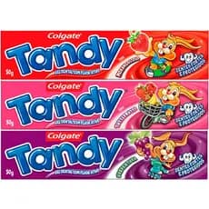 Colgate Tandy Gel Dental Com Flúor Ativo 50g - 1 UNIDADE - ESCOLHA O SABOR