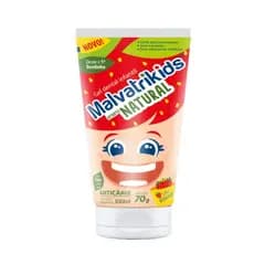 Malvatrikids Natural Gel Dental Morango 70g