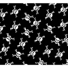 Tnt Estampado Festa Halloween Caveira Preto 2m X 1,40 M