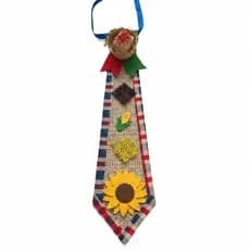 Gravata de Juta Para Festa Junina C/ 1 Unidade 9cm x 34,5 cm