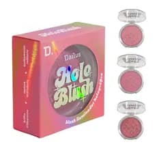 Iluminador Dailus 2 em 1 Holo Blush Textura Fina com Toque Aveludado Longa duração -  Escolha sua Maquiagem