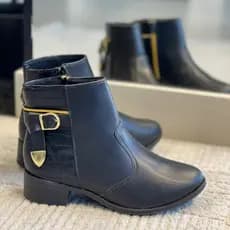 Botinha Feminina Casual Cano Curto Inverno
