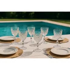 Jogo com 6 taças Diamond 340 ml .