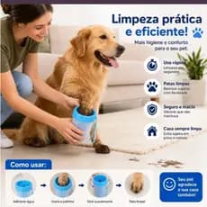 Lava Patas Pet 300ml Higiene Rapida Seguro Confortavel Animais