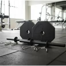 Kit Halteres E Anilhas Peso Musculação Ajustável 8kg