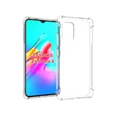Para ASUS Zenfone 8 Capinha ELVEV TPU Airbag À Prova De Choque Capa Transparente