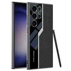 Para Samsung Galaxy S26 S25 S24 S23 Ultra Caso GKK Couro Do Plutônio Macio TPU Galvanizado Quadro Lente Proteção Telefon