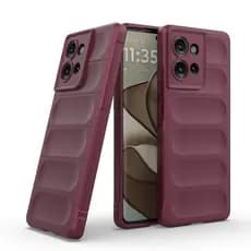 Para MOTO Edge 50 5G Caso ELVEV Airbags À Prova De Queda Lavável Pele-Amigável Macio TPU Lente Proteção Telefone Capa