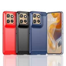 Para Motorola MOTO Edge 60 50 Neo, 50 Pro 50 Fusion 50 Ultra Capinha ELVEV Anti-Impressão Digital Textura Escovada Macio