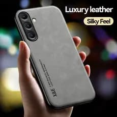Para Samsung Galaxy S24 FE Caso ELVEV À Prova De Choque Vintage Durável Pele-Amigável Capa De Couro Do Plutônio