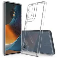 Para Motorola MOTO Edge 50 Fusion Case ELVEV Anti-Riscos PC TPU Crystal Clear Phone Cover