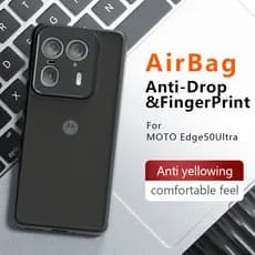 Para Motorola MOTO Edge X50 50 Ultra Case ELVEV Airbags Anti-Queda Hard PC + TPU Capa De Telefone De Pele Confortável