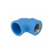 Kit 10 Joelho Azul Pvc Cotovelo Soldavel Curva Rosca Bucha Latão Conexão De 25mm X 1/2 Polegada