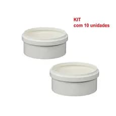 Cap Tampão P/ canos esgoto 1½ Polegada (50mm) 10 unidades.