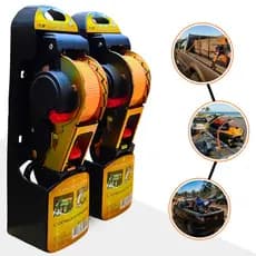 Kit 2 Cinta Para Carga Com Catraca Automática 680Kg 3,6Mx25mm Fita de Reboque Cinta Amarração Moto