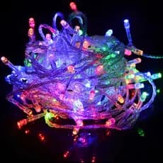Kit 02 Pisca Pisca Led para Decoração de Natal - 100 Luz Leds Coloridos/Brancos - 10 metros