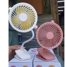 Ventilador Usb Direcionavél De Clipe C/ Led 2 Velocidade 360