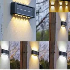 Arandela De Parede Luz Solar Externa Para Decorativa À Prova D'água Led Pátio Rua Paisagem Decoração De Jardim