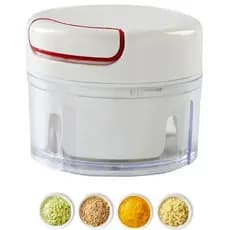 Mini Multiprocessador Triturador Manual 2 Lâminas Inox Alho clip-icon Mini Multiprocessador Triturador Manual 2 Lâminas