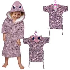 Roupão Infantil Com Capuz Stitch Angel Menina Atoalhado Felpa Não Desfia Verso Felpudo Algodão
