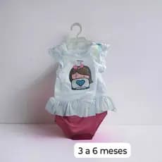 Conjunto Branco Linha Baby 3-6 Meses