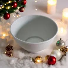 20 Pote Cumbuca Grande Plástico 800 ML Branco Sobremesa Acai