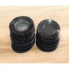 10 Pires Acrílico Resistente Preto Cozinha 12 Cm Cozinha