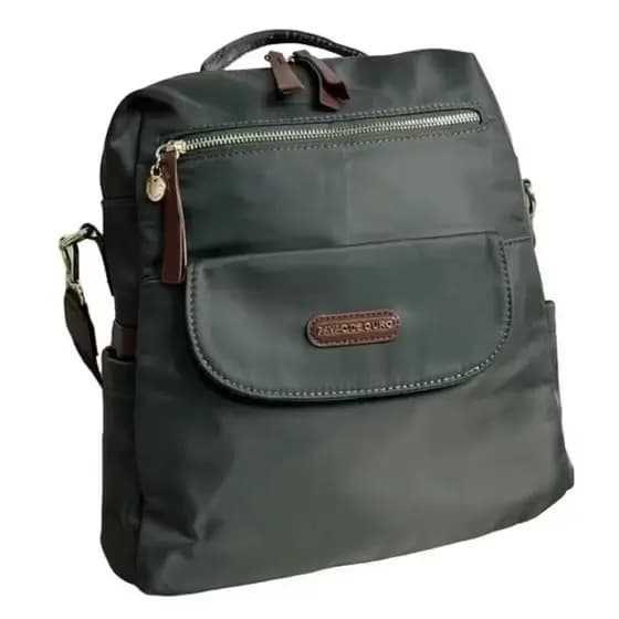 Bolsa Mochila feminina Pavão De Ouro verde impermeável