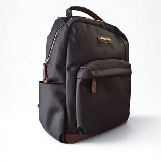 Bolsa Mochila feminina Pavão De Ouro preto impermeável