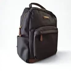 Bolsa Mochila feminina Pavão De Ouro preto impermeável