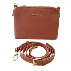 Bolsa feminina carteira marrom Pavão de Ouro