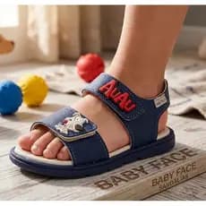 sandália infantil auau ao alto infantil velcro lateral