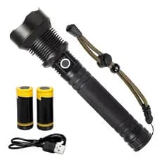 Lanterna Tática Militar Led Potente Bmax P90 Profissional Preta