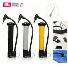 kit com 4 Bomba De Ar Vertical Encher Pneu Bike Bicicleta Bola carrinho de mão moto 25cm Pequena BomBinha