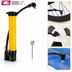 1 Bomba De Ar Vertical Encher Pneu Bike Bicicleta Boia Balão 25cm Pequena BomBinha