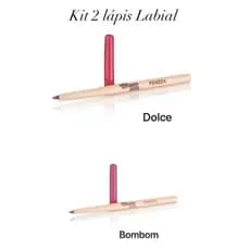 kit 2 unidades Lápis Labial Retrátil Choco Fun DOLCE e BOMBOM Fenzza