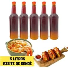Azeite De Dendê Da Bahia 5 Litros Para Moqueca Acarajé Gourmet Farofa Oléo