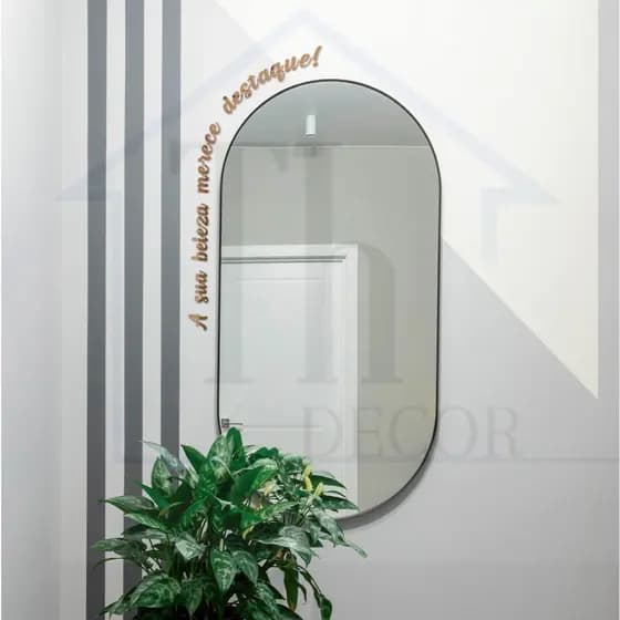 Frases Decorativas para paredes Espelho Decorativo Frases Personalizadas em Acrílico Espelhado - ENVIO IMEDIATO!