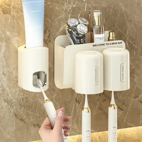Dispenser Suporte de Escovas e Copos