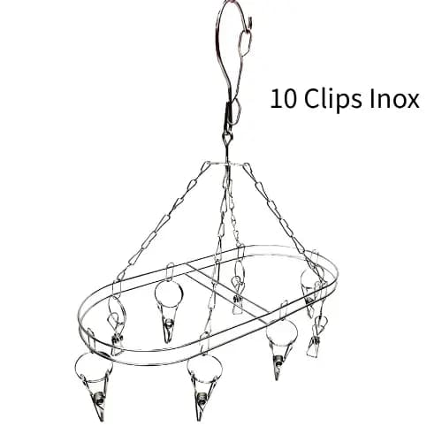 Varal Inox Oval Com 10 Prendedores