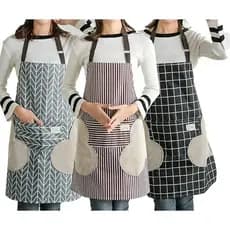kit 2 Avental De Cozinha A prova D' Água Impermeável Cores Sortidas Luca Fashion Luca