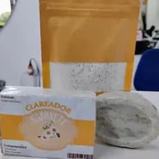 Kit Argila Branca para Clarear e Renovar a Pele | Sabonete + Argila em Pó Facial