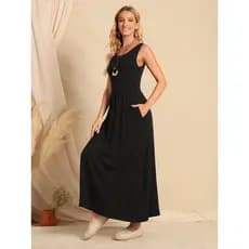 Vestido Midi de Uma Maria com Bolso na Lateral