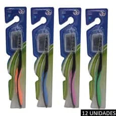 Kit Escova de Dente Macia Adulto Pacote 12 Unidades
