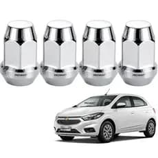 Kit 4 Porcas Cromadas Onix Prisma Spin Cobalt Até 2019
