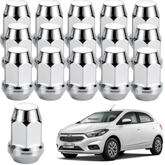 Kit 16 Porcas Cromadas Onix Prisma Spin Cobalt Até 2019