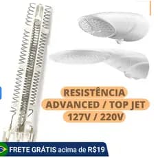 Resistência Elétrica Advanced E Top Jet 127v Ou 220v
