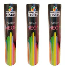 Combo  300 Unidades Pulseira Neon Adereços Balada Festa Led
