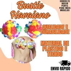 Bustie Havaiano Jupiter Festa Eventos Flor Carnaval Luau